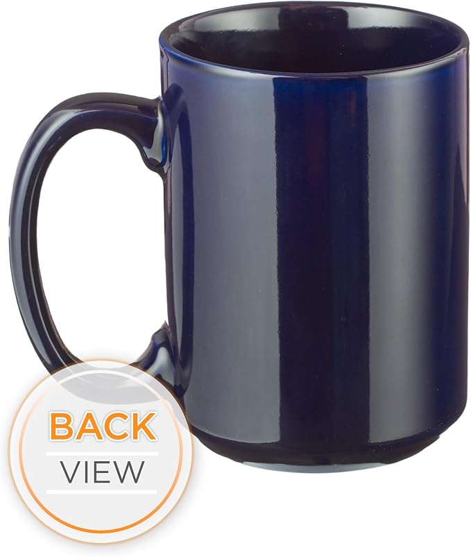 Christian Art Gifts Navy Blue Ceramic Coffee Mug – 14 oz. Microwave and - Image 6