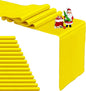 15-Pack Yellow Satin Table Runner 12 x 108 Inch Long Fuchsia Bright and Smooth by Pufogu