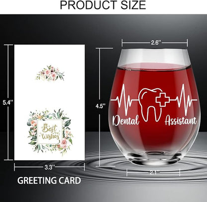 AGMDESIGN Funny Dental Assistant Wine Glass Gift Box, Appreciation Gifts - Image 3