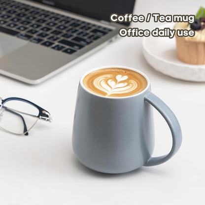 Eyoriza 15Oz Matte Ceramic Coffee Mug, Big Handle, Microwave and Dishwasher Safe - Image 6