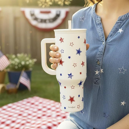 SANDJEST American Flag 40oz Tumbler - Image 6