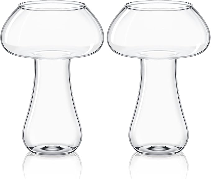 Cunhill 2 Pcs Glass Cup 10 oz Drinking Glassware Creative Cocktail Martini by Cunhill
