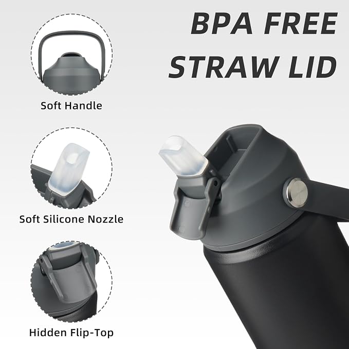 BJPKPK 18oz Insulated Water Bottle, Stainless Steel Bottle - Image 2