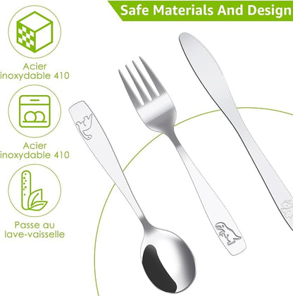 45 Piece Stainless Steel Silverware Set - Image 5
