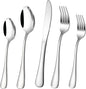 40-Piece Silverware Set, CXJY Stainless Steel Flatware Cutlery Set Service by CXJY
