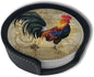 Vintage Rooster Coasters for Drinks by Unknown