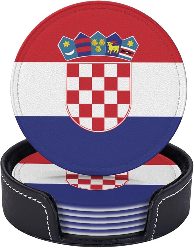 Croatian Flag Coasters for Drinks - Image 6