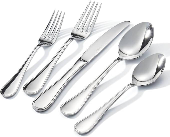 18/10 Stainless Steel Silverware Set by KINGSTONE