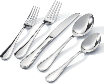 18/10 Stainless Steel Silverware Set by KINGSTONE