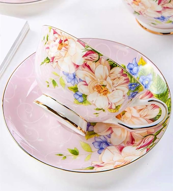 Vintage Ceramic Teacup, Elegant Coffee Cup - Image 4