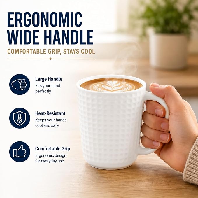 Large Coffee Mugs, 20 oz Ceramic Coffee Cups - Image 4