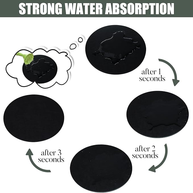 Plant Coaster Mat Reversible, Household Products Absorbent/Waterproof - Image 5