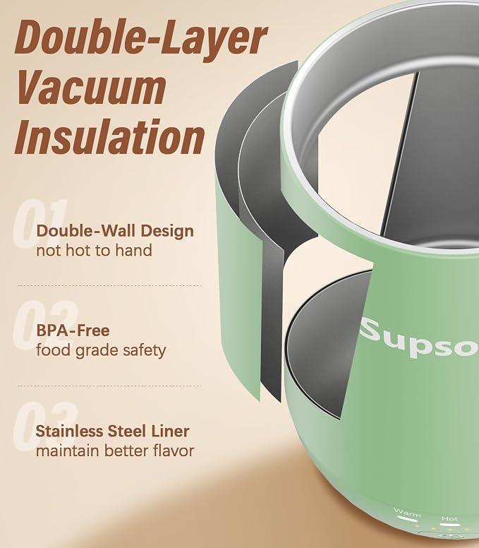 Supsonic - 16oz Self Heating Coffee Mug, Smart Heated Coffee Mug Faster - Image 6