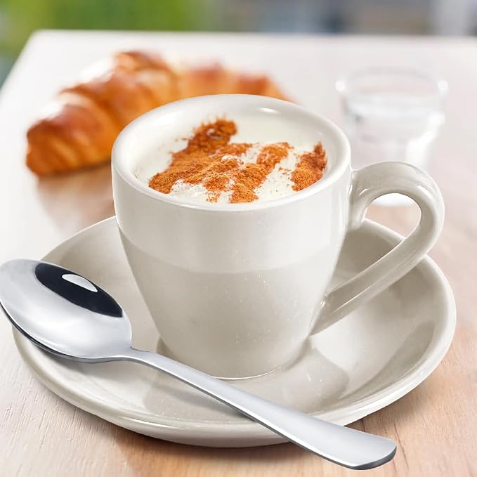 homEdge Porcelain Espresso Shot Cup Set - 80 ml / 2.67 oz - Image 6