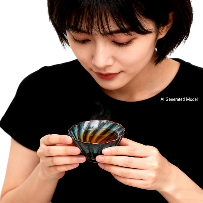 Jianzhan Tea Cup, 4 oz Chinese Small Ceramic Cup - Image 6