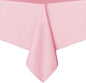 sancua Rectangle Tablecloth - 60 x 60 Inch - Stain and Wrinkle Resistant Washable Polyester Table Cloth, Decorative Fabric Table Cover for Dining Tables, Buffet Parties and Camping, Pink