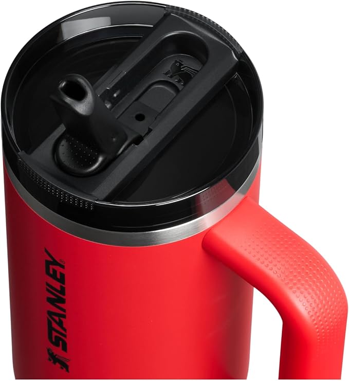 STANLEY Quencher ProTour Flipstraw Tumbler, 30 oz, Chili Black | Built-In Straw - Image 2