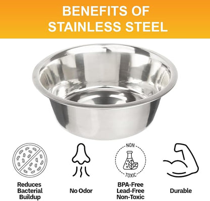 Neater Pet Brands 16 Cup Stainless Steel Dog Bowls, Large Dog Water Bowl or - Image 5