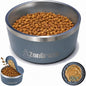 Stainless Steel Dog Bowl for Large Dogs | 64 oz, Non-Slip Base | Includes by KNRVCommerce