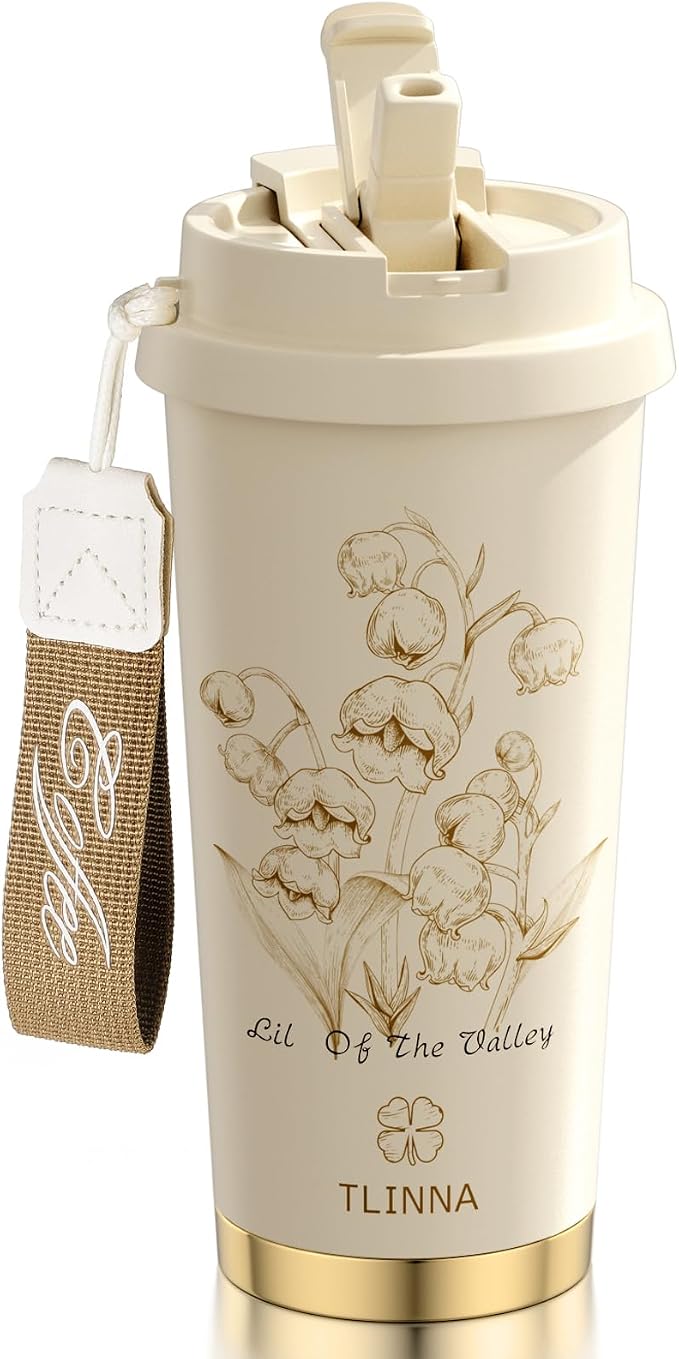 Travel Mug, Coffe mug, Coffe cup, Ceramic coating Lined, 316 Stainless Steel by TLINNA
