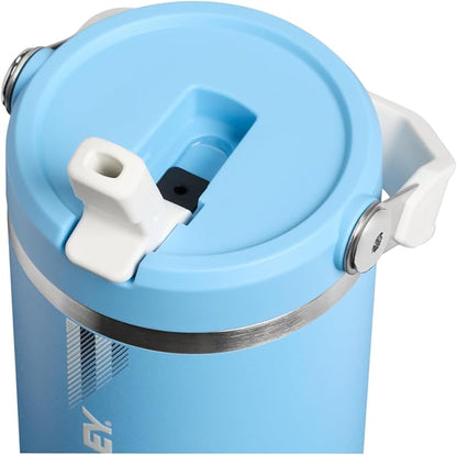 STANLEY IceFlow 2.0 Flip Straw Tumbler, 30 oz, Team Light Blue White | Easy - Image 4