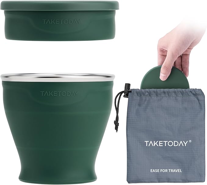 TakeToday Collapsible Cup 8 oz, Foldable by TAKETODAY