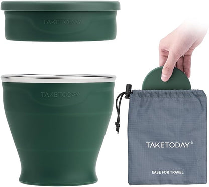 TakeToday Collapsible Cup 8 oz, Foldable by TAKETODAY