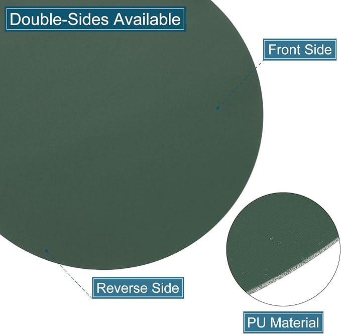 uxcell Round Faux Leather Coasters - Image 3