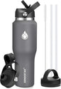 SENDESTAR 40oz Water Bottle Wide Mouth Stainless Steel Vacuum Insulated Double by Sendestar