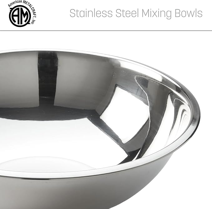 American METALCRAFT, Inc. SSB1600 Mixing Bowl, Stainless Steel, 16 Quarts - Image 5