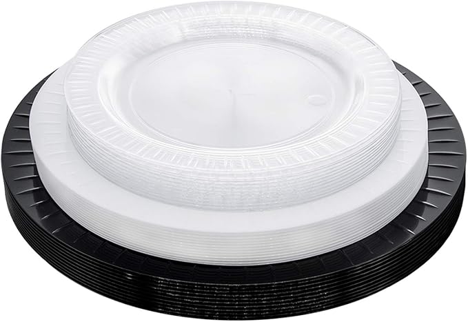 Party Essentials Elegance Quality Hard Plastic 6-Inch Round Party/Dessert Plates - Image 4