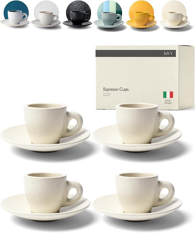 KIVY Espresso Cups Set 4x 3oz by KIVY