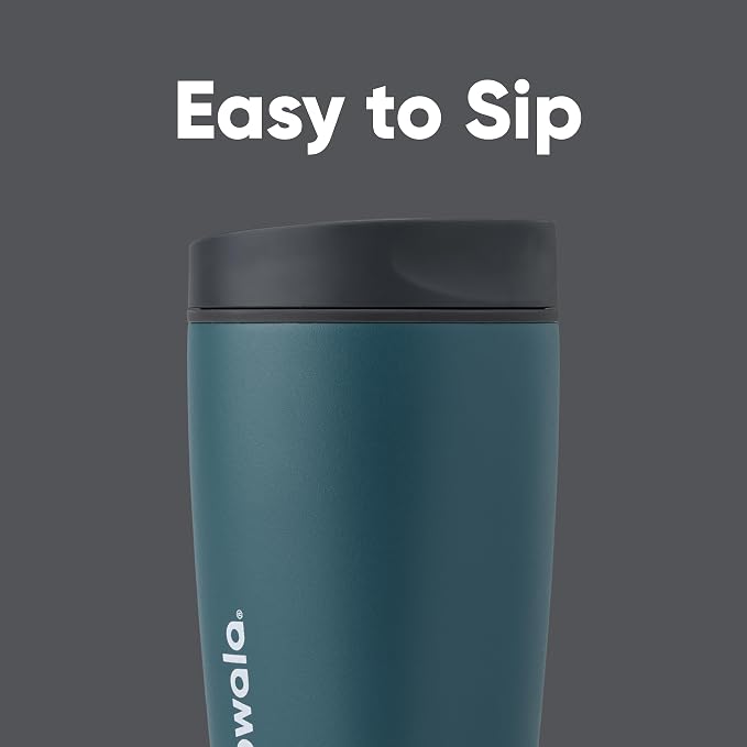Owala SmoothSip Slider Insulated Stainless Steel Coffee Tumbler, Reusable Iced - Image 2