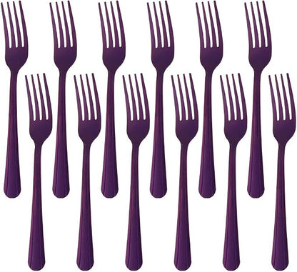 12 Pieces Dinner Fork, Stainless Steel Silverware Forks, 7.1 Inches Metal Fork by KitchenDining