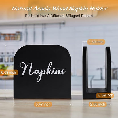 Black Napkin Holder for Table - Image 4