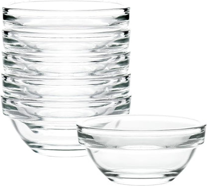 1.5 oz Clear Glass Bowl, Mini Prep Dish by Unknown