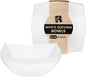 R-kay 6 Pack Square Plastic White Serving Bowls by R-KAY