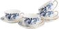 Agyiuns ceramic tea cup and saucer set of 4, floral teacup sets by Agyiuns