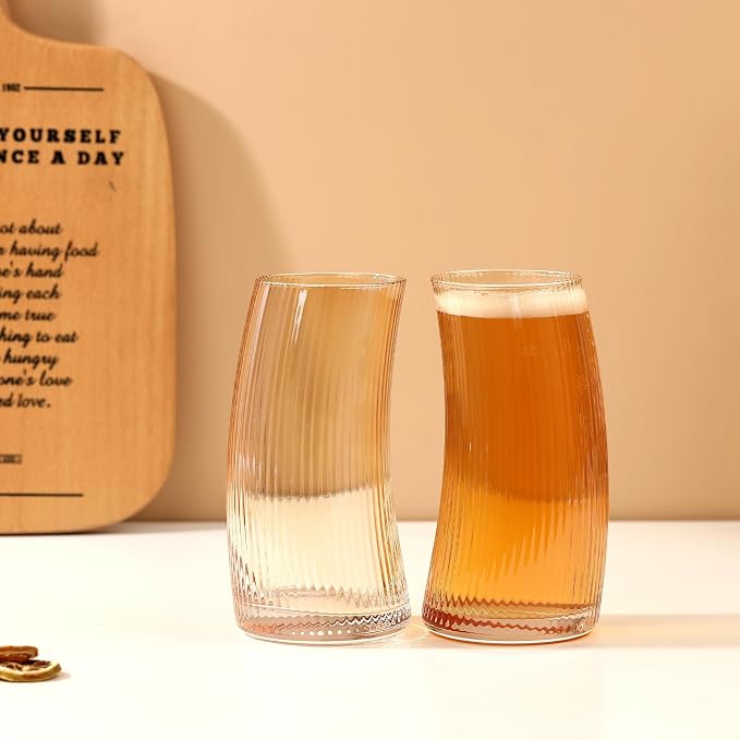 17.2oz Beer Glasses Set of 4, Large Beer Mugs - Image 3