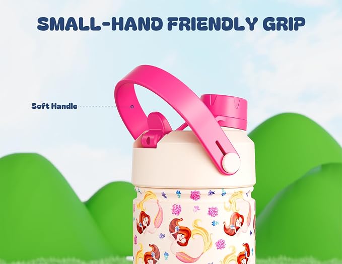 12 oz Kids Insulated Mermaid Water Bottle - Image 4