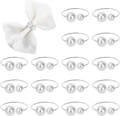 KPOSIYA Pearl Napkin Rings by KPOSIYA