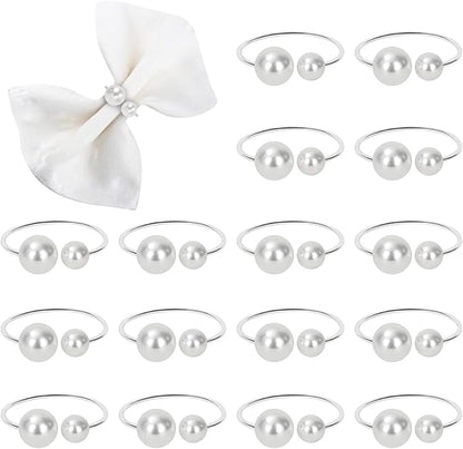 KPOSIYA Pearl Napkin Rings by KPOSIYA