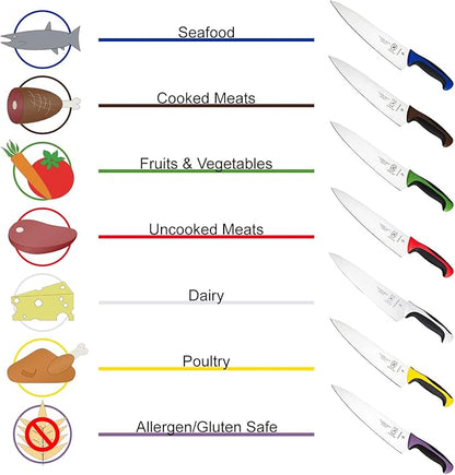 Mercer Culinary Millennia Color Handle Cutlery 10" Chef's Knife Purple