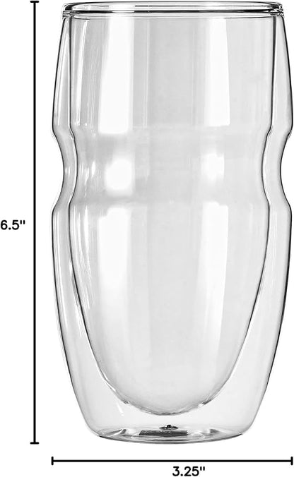Ozeri Serafino Double Wall Insulated Iced Tea and Coffee Glasses - Image 10