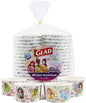 Glad Disney Princess Disposable Snack Bowls, Floral Frames, 6 Oz, soak-proof by GladTrashFoodStorage