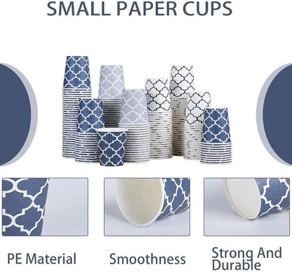 Clawsoff 300 Pack 3 oz Paper Cups Small Disposable Mouthwash Bathroom Cups | - Image 3