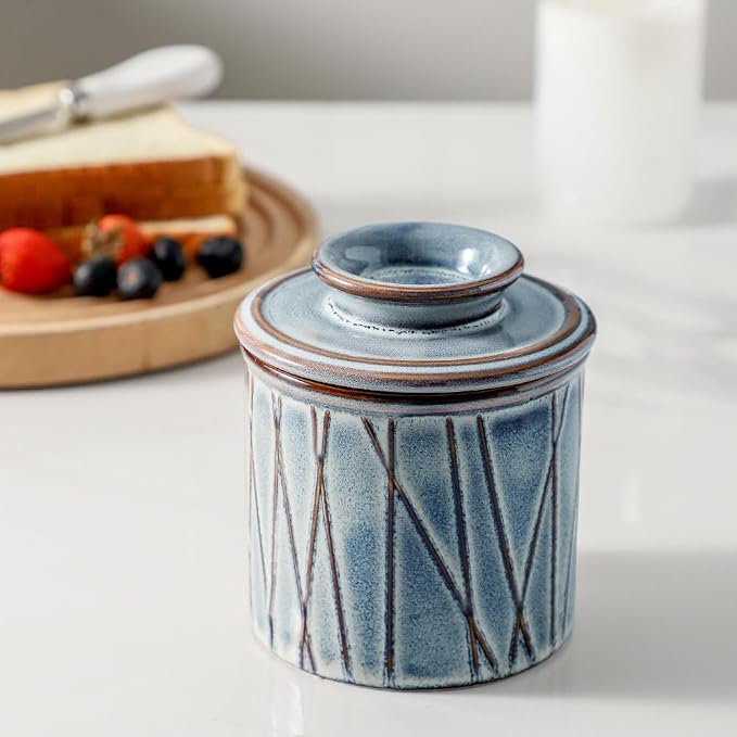 HVH Ceramic Butter Crock, French Butter Dish - Image 2
