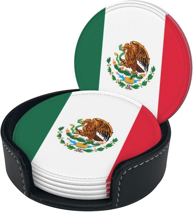 Mexican Flag Coasters for Drinks - Image 2