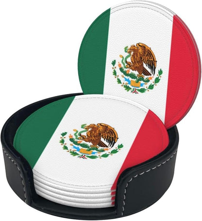 Mexican Flag Coasters for Drinks - Image 2