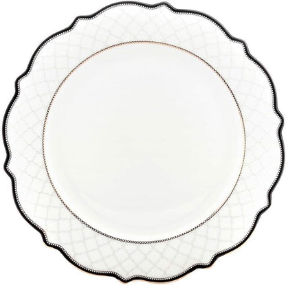 Euro Porcelain 57-pc Banquet Dinnerware Set, Luxury Bone China Tableware, Service for 8 (6664-3) 6664-20